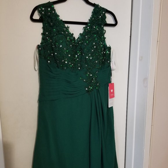 Green Prom Party Dress Size 10 by JJS House - Picture 1 of 7